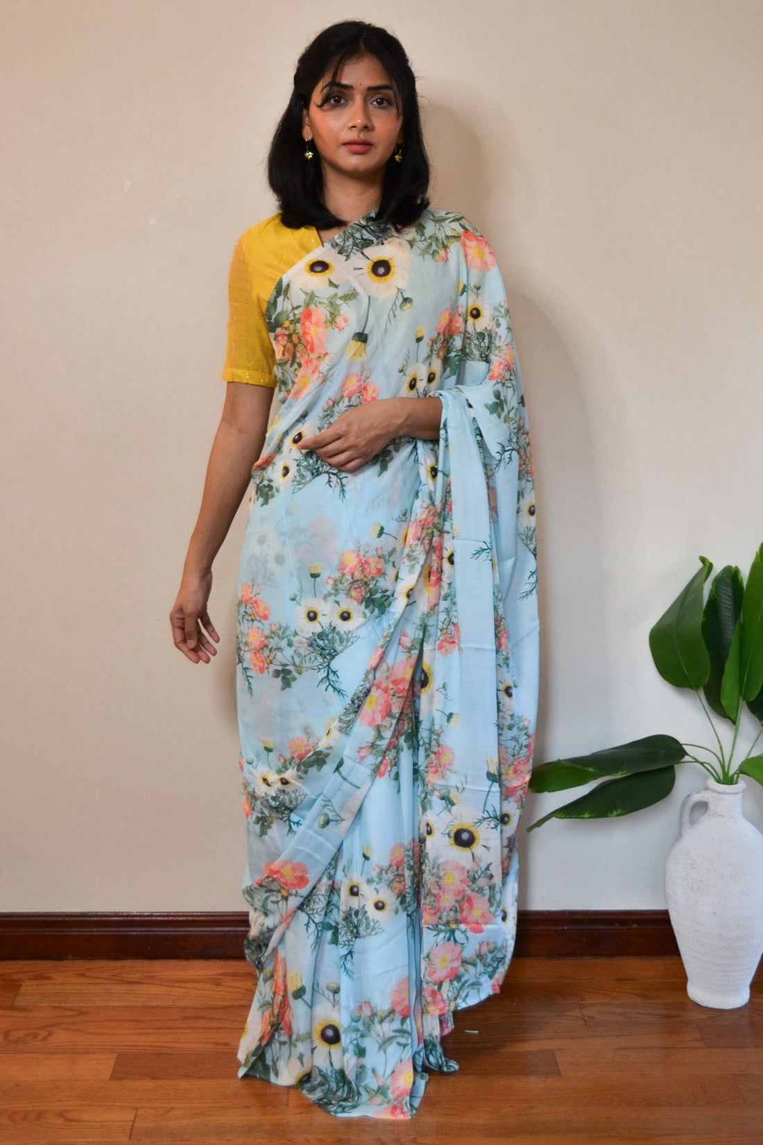 Ferozah - Muslin Saree