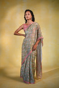 Lush Blossoms - Crepe Saree