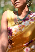 Buy-Marigold - Silk Saree-Cyahi-Online