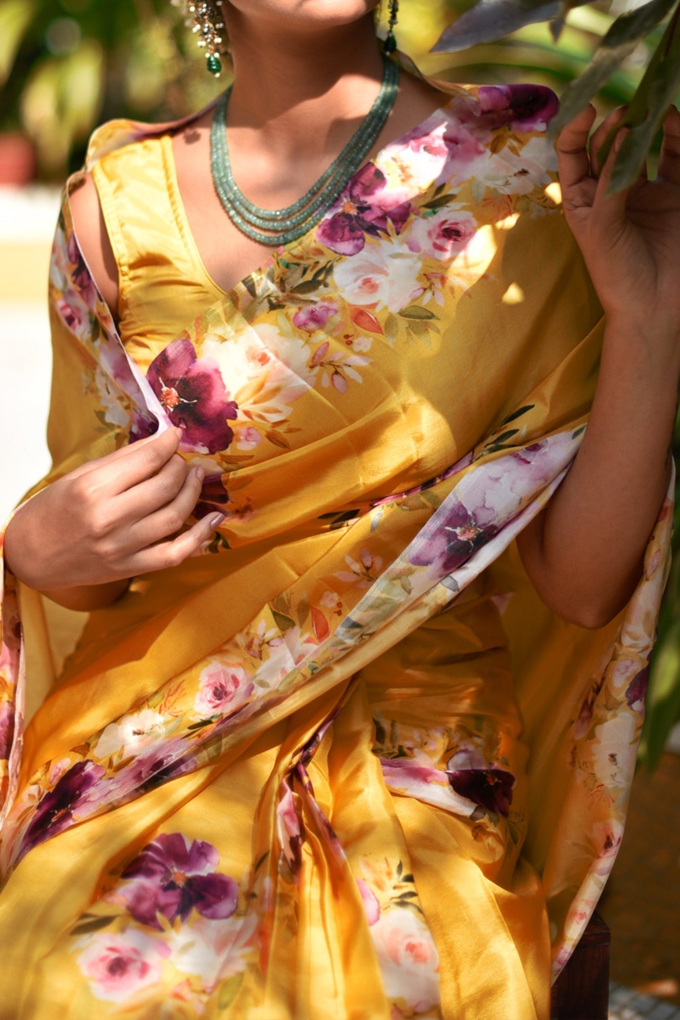 Buy-Marigold - Silk Saree-Cyahi-Online