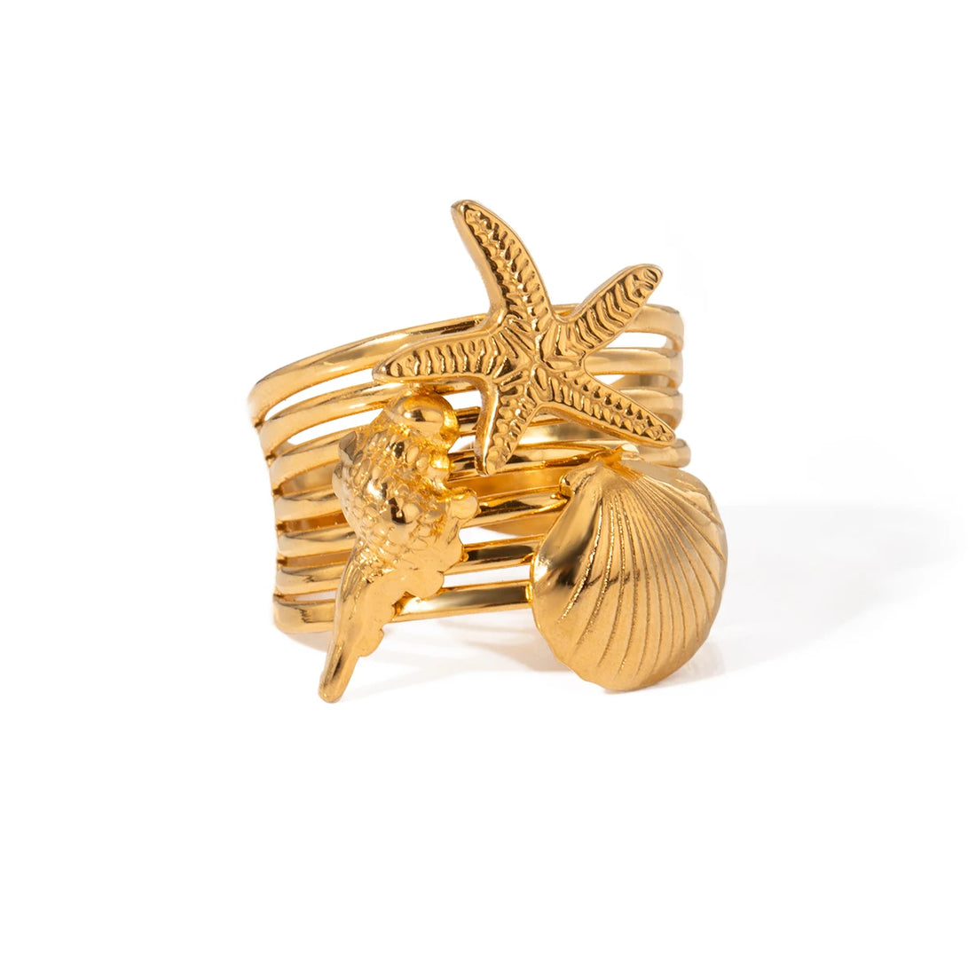 Conch - 18K Gold Plated Ring