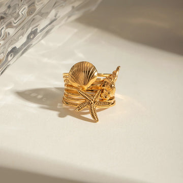 Conch - 18K Gold Plated Ring