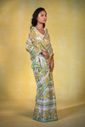 Sunny Blooms - Crepe Saree