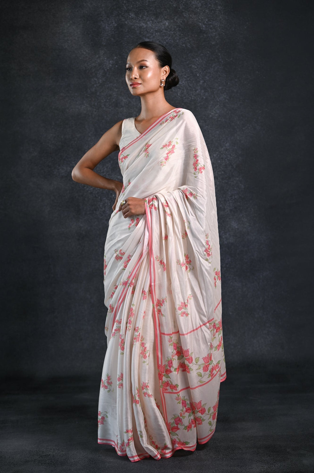 Buy-Veils Of Love - Crepe Saree-Cyahi-Online